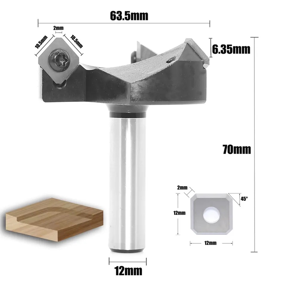 Peu de routeur de surfaçage CNC de peu de routeur d'aplatissement de carbure